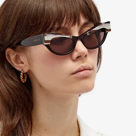 Gucci | Accessories | New Gucci Gg167s 02 Cat Eye Women 